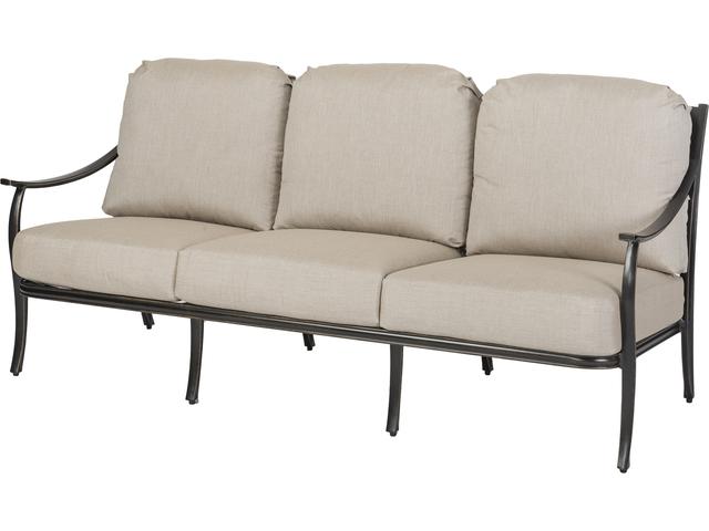Gensun Edge Aluminum Outdoor Patio Sofa - No Cushion