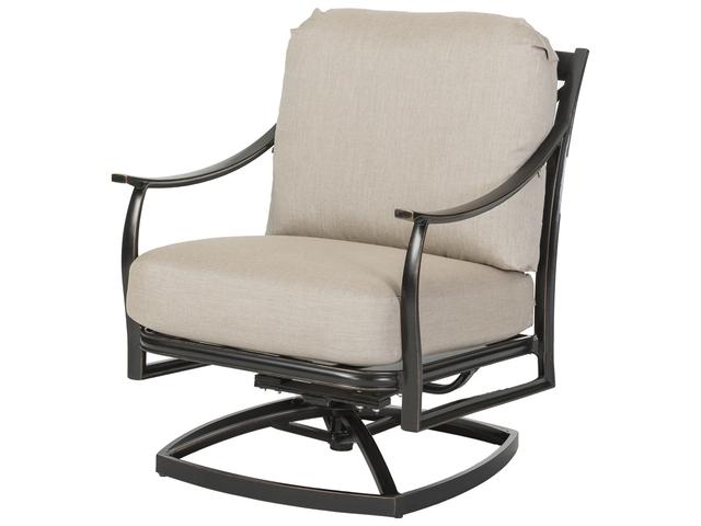 Gensun Edge Aluminum Swivel Rocker Outdoor Lounge Chair - No Cushion