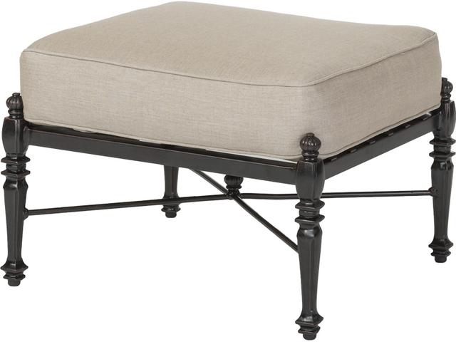 Gensun Grand Terrace Cast Aluminum Outdoor Ottoman