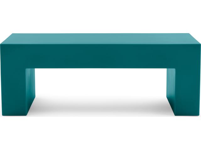Heller Outdoor Vignelli Bench Small 48" - Turquoise