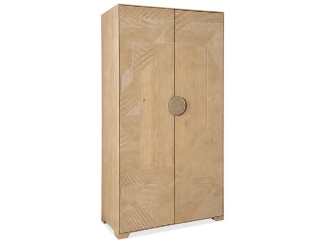 Retreat Dune Brown Solid Wood Wardrobe Armoire