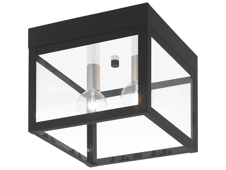 Livex Lighting Nyack 2 - Light Outdoor Ceiling in Black