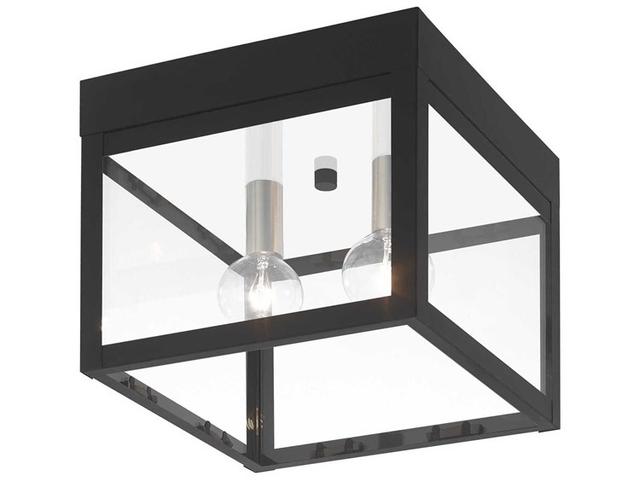 Livex Lighting Nyack 2 - Light Outdoor Ceiling in Black