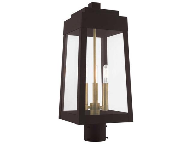 Livex Lighting Oslo Outdoor Post Light in Bronze