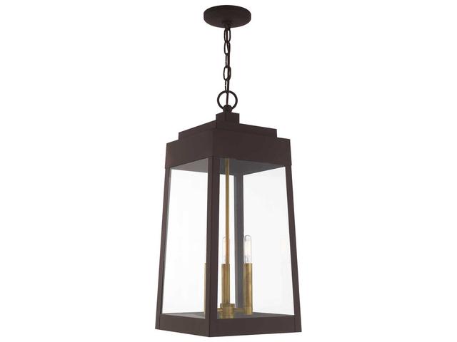 Livex Lighting Oslo 3 - Light Outdoor Hanging in Bronze