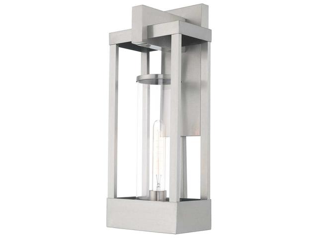 Livex Lighting Delancey 1 - Light Outdoor Wall in Brushed Nickel