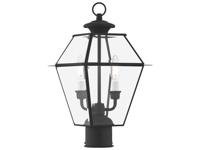 Livex Lighting Westover 2 - Light Outdoor Post in Black