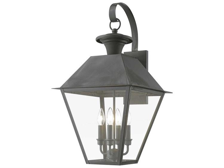 Livex Lighting Wentworth 4 - Light Outdoor Wall in Charcoal