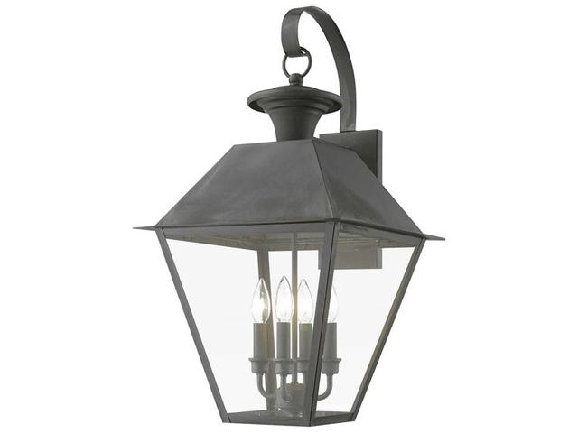 Livex Lighting Wentworth 4 - Light Outdoor Wall in Charcoal