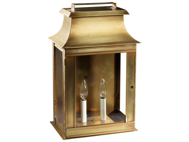Northeast Lantern Concord Outdoor Wall Light in Brass