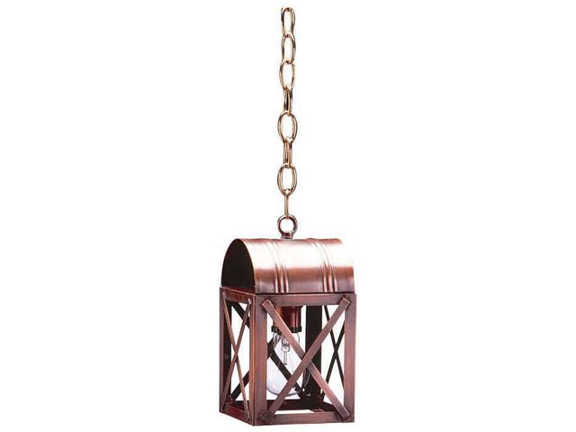 Northeast Lantern Adams 1-Light Outdoor Hanging Light in Copper