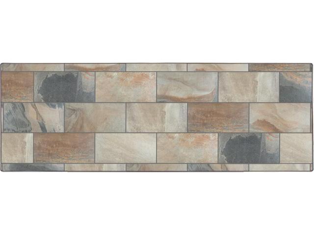 OW Lee City Porcelain Rectangular Table Top with Aluminum Rim