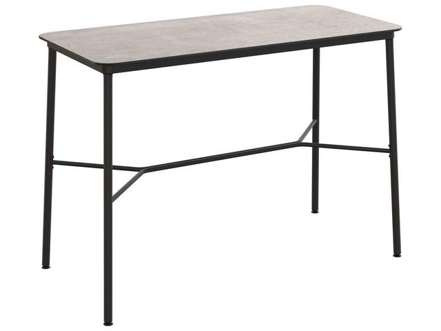 Resol Hub Rectangular Bar Table Cement 150x70