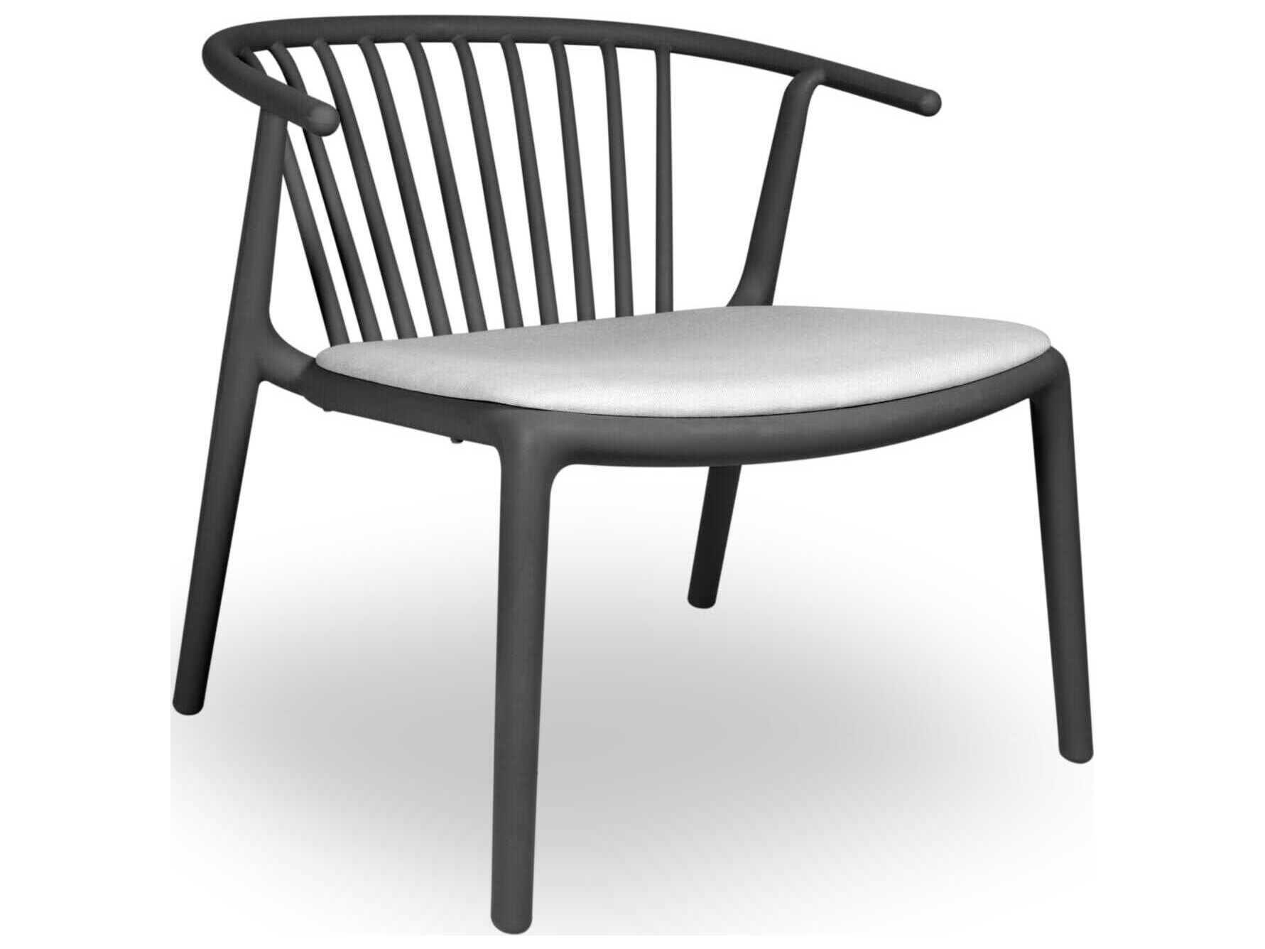 Woody Upholstered Lounge Chair Dark Grey Linen Price Includes 2
