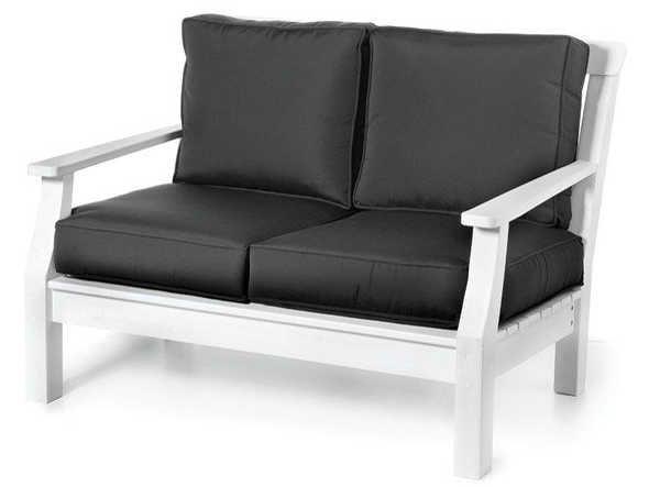 Seaside Casual Nantucket Recycled Plastic Cushion Outdoor Loveseat