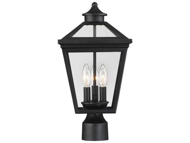 Savoy House Ellijay 3 - Light Outdoor Post in Black