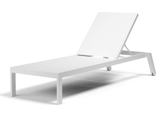 Sunset West Naples Sling Aluminum Stackable Patio Chaise Lounge