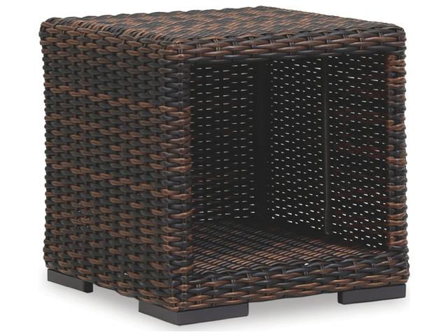 Sunset West Montecito Wicker Square Outdoor Patio End Table