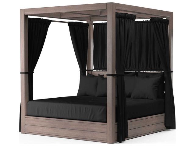 Sunset West Laguna Driftwood Aluminum Cushion Lounge Bed