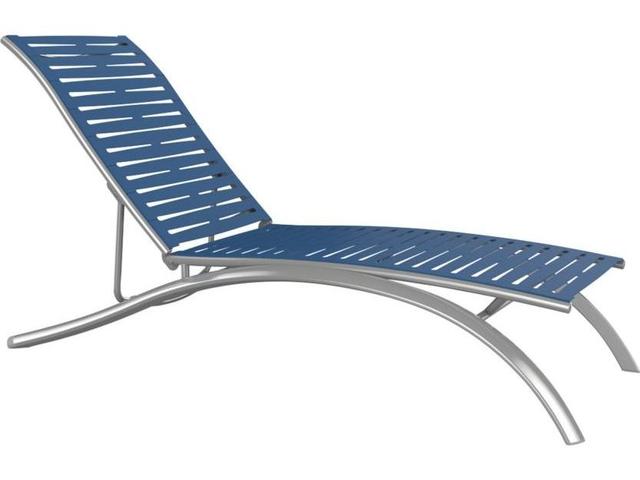 Tropitone South Beach Elite Ribbon Aluminum Patio Chaise Lounge