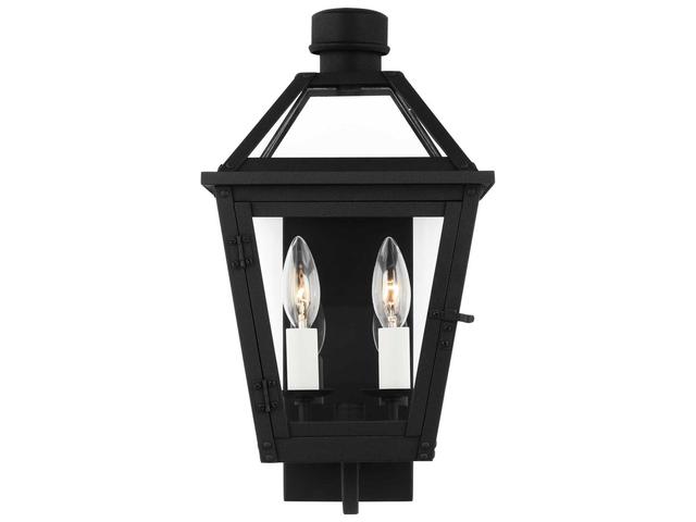 Visual Comfort Studio Hyannis 2-Light Outdoor Wall Light in Textured Black