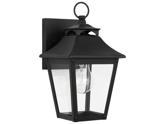 Visual Comfort Studio Galena 1-Light Outdoor Wall Light in Textured Black