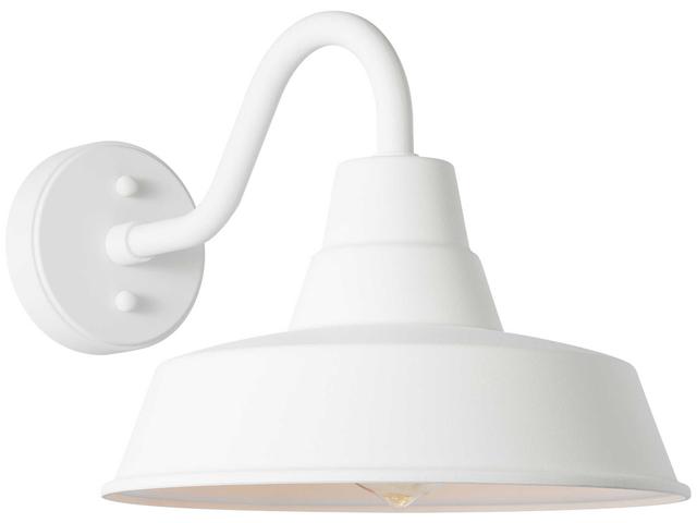 Visual Comfort Studio Barn 1-Light Outdoor Wall Light in Textured White