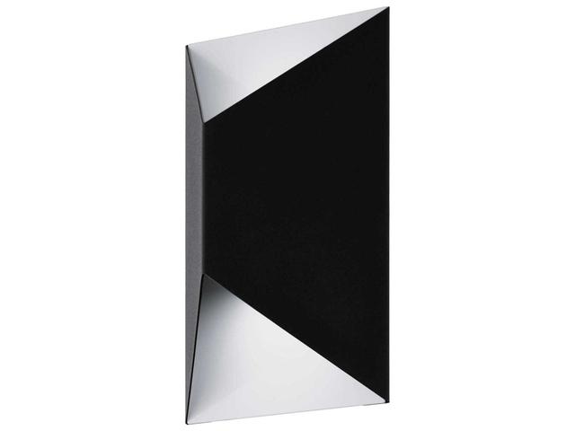 Eglo Predazzo 1-Light Outdoor Wall Light in Matte Black White