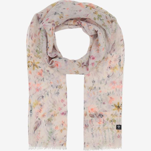 V. Fraas Dainty Flowers Eco Scarf | Style: Pale Peach | by TSC