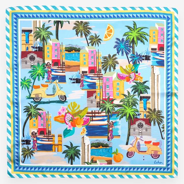 Echo Positano Bandana | Style: Vista Blue | by TSC