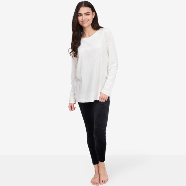 Cuddl Duds Velour Foil Set | Style: Ivory | Size: Large | by TSC