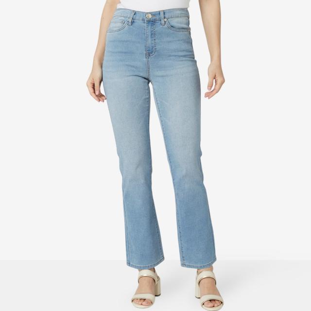 DG2 by Diane Gilman 5 Pocket Baby Bootcut Jean | Style: Chambray | Size: 24W | by TSC