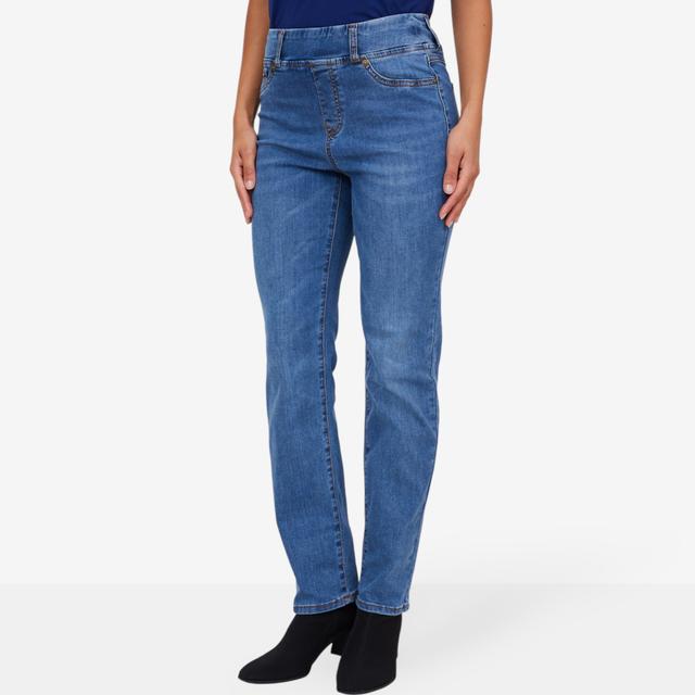 DG2 by Diane Gilman Coolmax Shaper Straight Leg Jean | Style: Midtone | Size: 22WP | by TSC
