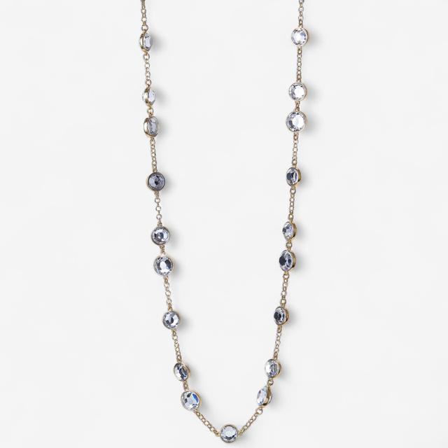 Kim & Co. Clear Stone Chain Belt/Necklace | Style: Gold | Size: XS/Small | by TSC