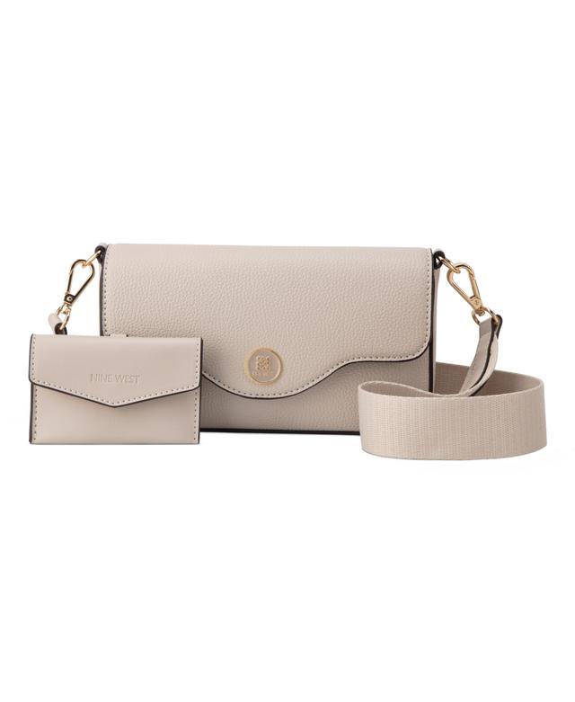 Nine West Mini Flap Crossbody | Style: Cement | by TSC