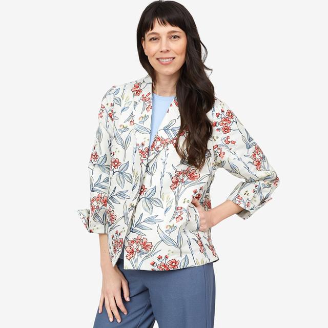 Wynnelayers Wynne Style Jacquard Summer Topper | Style: Periwinkle | Size: 2X | by TSC