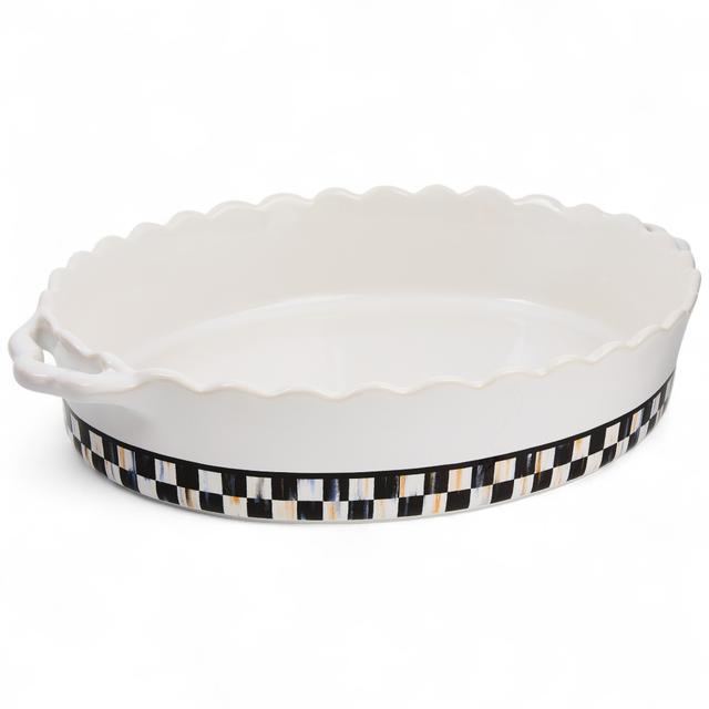 MacKenzie Childs Mackenzie-Childs Everyday Oval Baker | Style: Courtly Check | Size: Large | by TSC