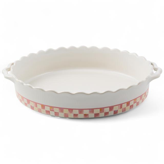 MacKenzie Childs Mackenzie-Childs Everyday Oval Baker | Style: Rosy Check | Size: Large | by TSC