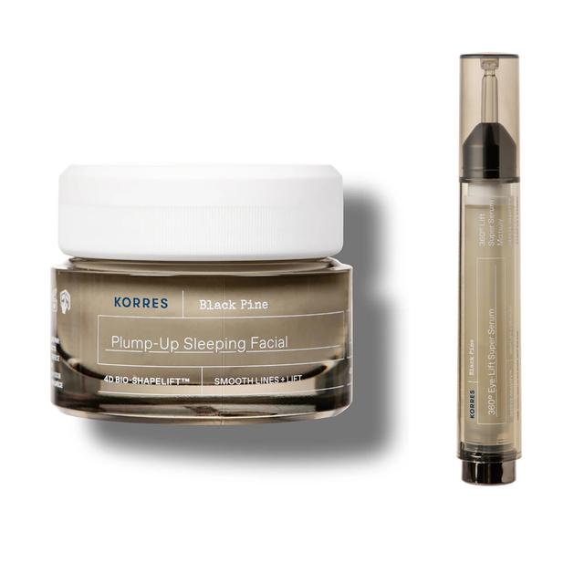 KORRES Natural Products Black Pine Eye Serum and Sleeping Facial Duo | by TSC