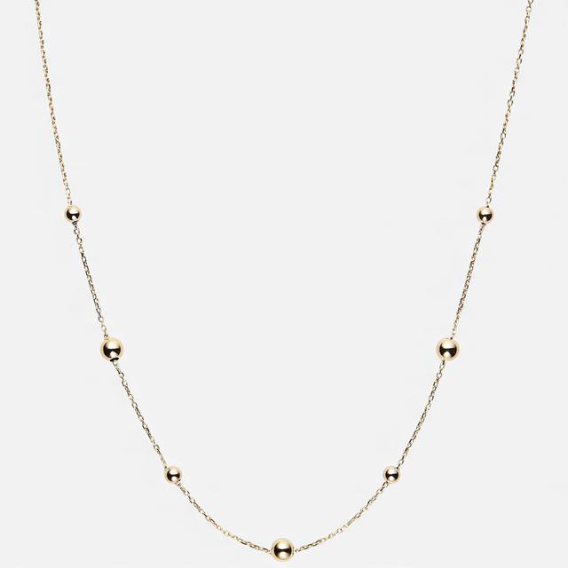 Stefano Oro 14K Yellow Gold Beads Station Necklace | by TSC
