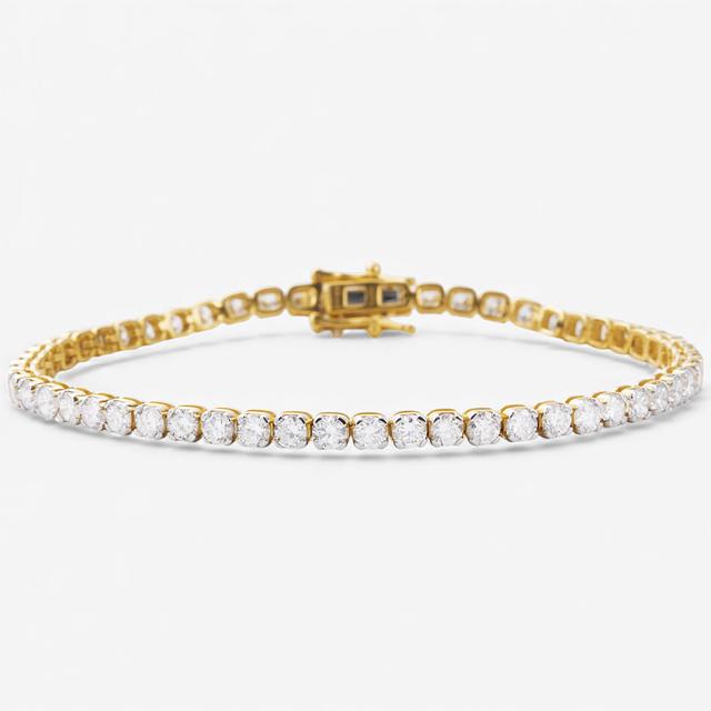 EVERA Diamonds Sterling Silver Diamond Bracelet | Style: Ygp/5.00Ctw | Size: 8" | by TSC