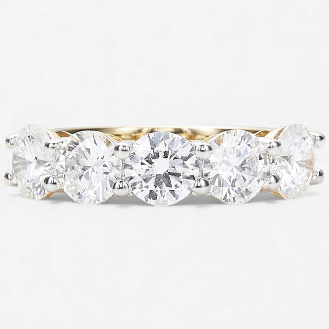 EVERA Diamonds 14K Gold 2.45 ctw Shaped Diamond Ring | Style: Ygl/Round | by TSC