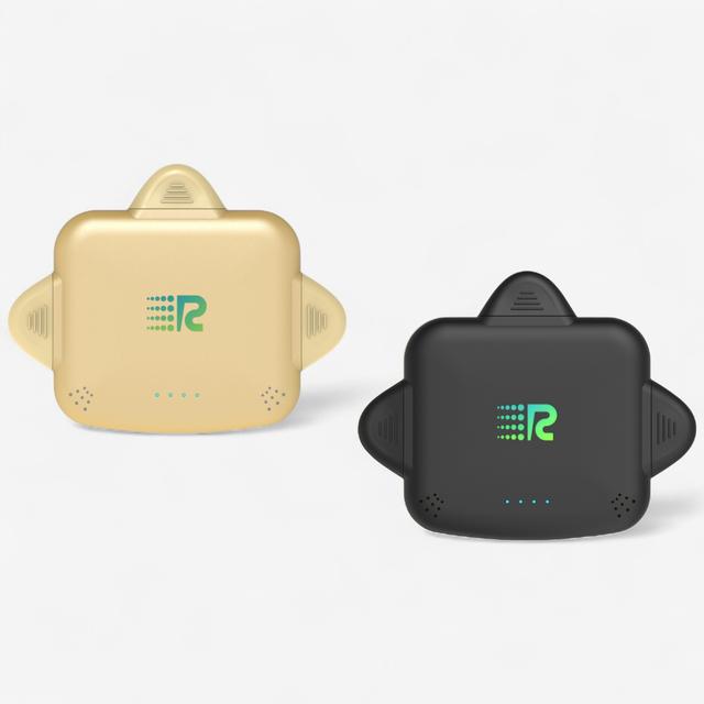 Rush Charge Universe 3,300-mAh 3-in-1 Portable Backup Charger with USB-C cable | Style: Black/Gold | by TSC