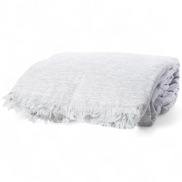 Home Suite Chenille Gauze Blanket | Style: Grey | Size: TWIN | by TSC