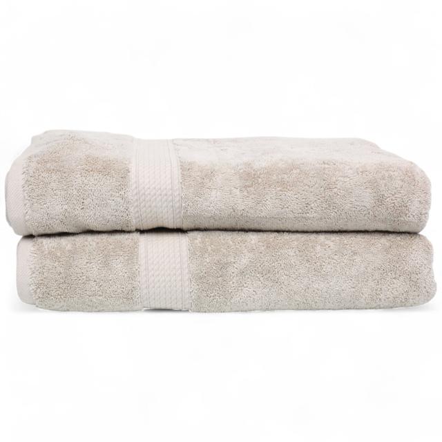 Home Suite Luxury Egyptian Cotton Bath Sheet Set (2-pack) | Style: Sand | by TSC
