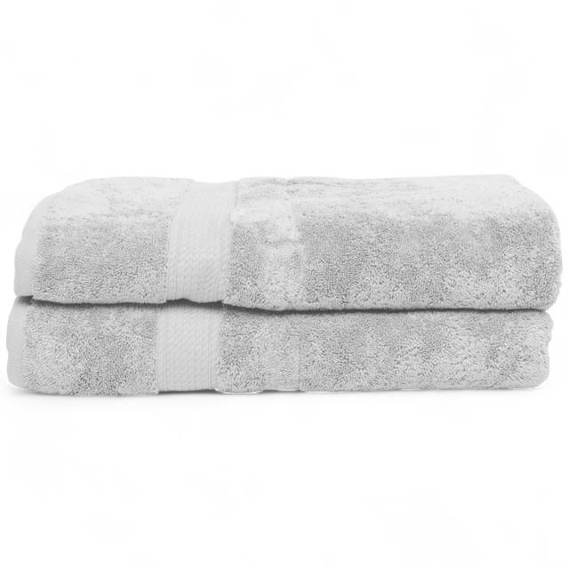 Home Suite Luxury Egyptian Cotton Bath Sheet Set (2-pack) | Style: Silver | by TSC