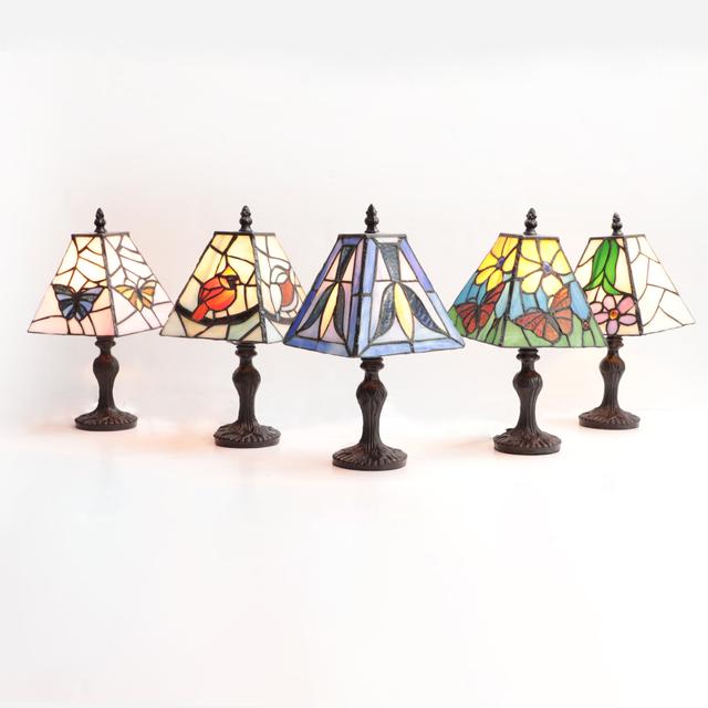 Tiffany Style Lighting Tiffany Style Stained Glass 12" Table Lamps (set of 5) | by TSC