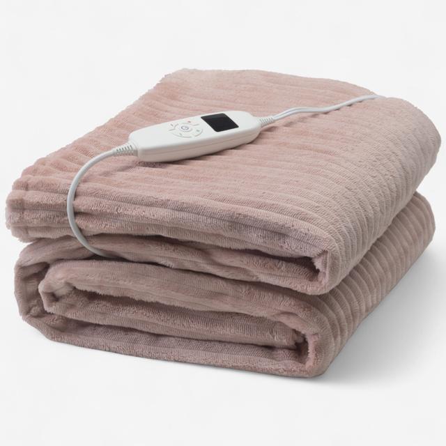 Home Suite Cozy Plush Electric Throw | Style: Rose | by TSC