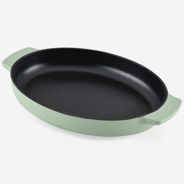 KitchenAid 2.5-Quart Enameled Cast Iron Au Gratin Roasting Pan | Style: Pistachio | by TSC