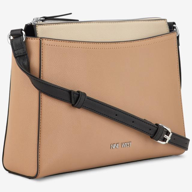 Nine West Bowie Mini Top Zip Crossbody | Style: Dark Khaki | by TSC
